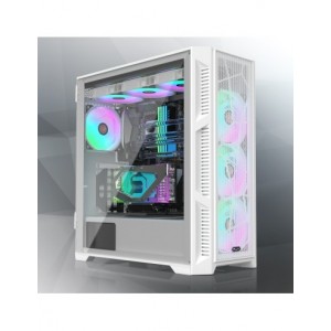 RAIJINTEK CASE M.TOWER PONOS ULTRA WHITE MS 4 ARGB FAN*4 TYPE C USB3.0