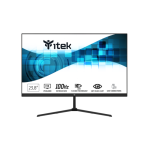 ITEK MONITOR GWF 23.8 FLAT FHD 100Hz 1920x1080 HDMI VGA SPEAKERS