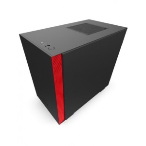 NZXT GAMING CASE H210 MINI ITX NERO/ROSSO - 2*120 Aer F